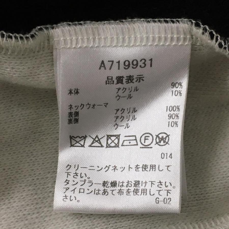 archivio（アルチビオ） 【美品】アルチビオ セーター 黒×白 ロゴ 重ね