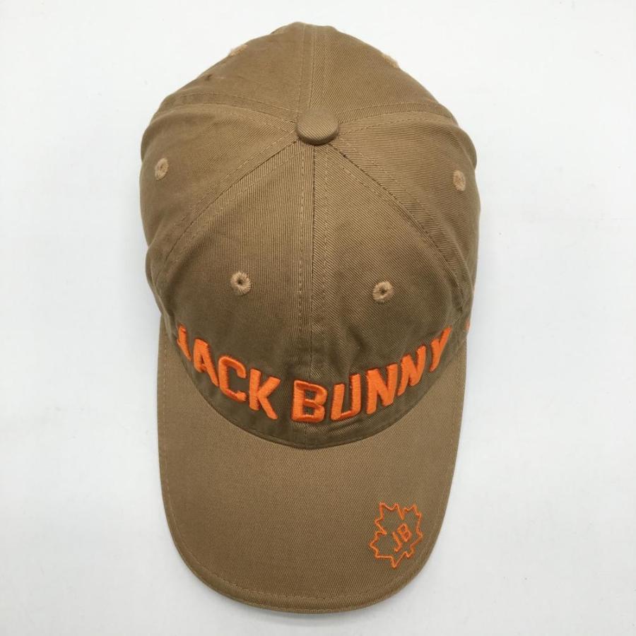 Jack Bunny!!（ジャックバニー） キャップ ベージュ×オレンジ 立体ロゴ