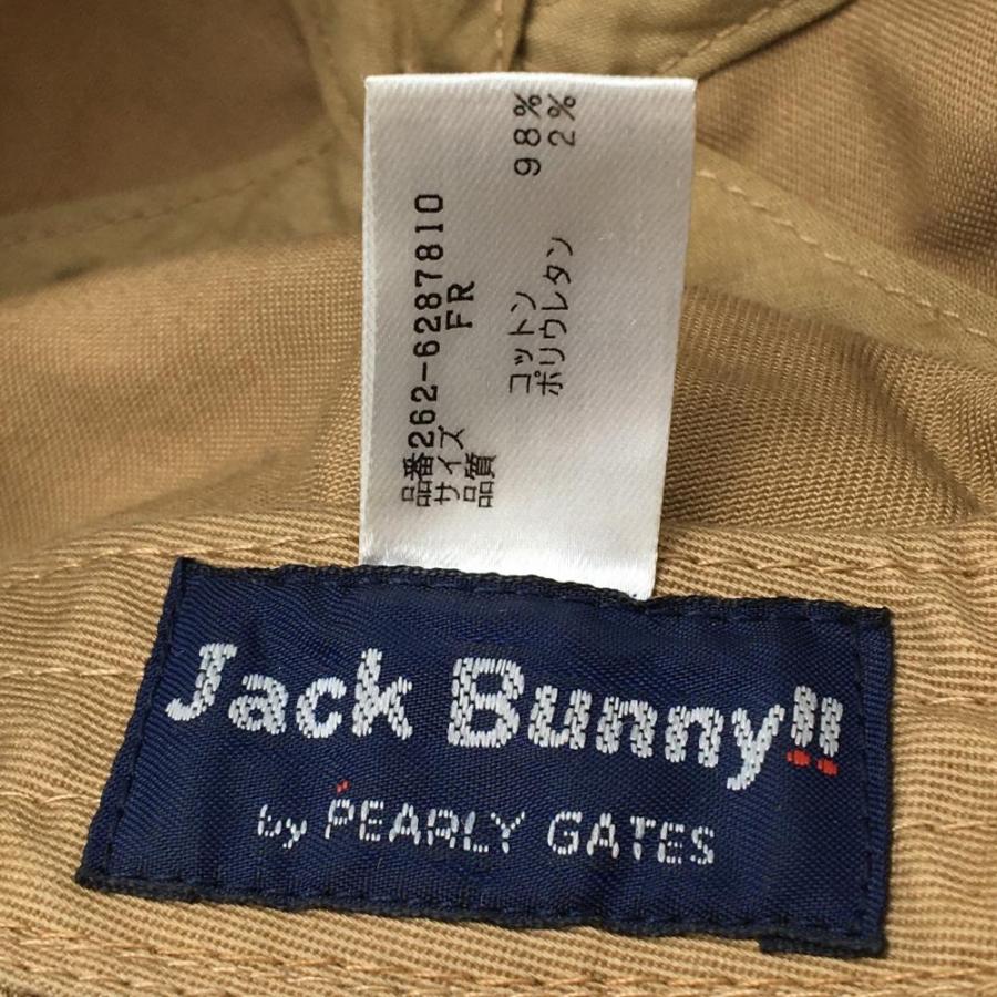 Jack Bunny!!（ジャックバニー） キャップ ベージュ×オレンジ 立体ロゴ