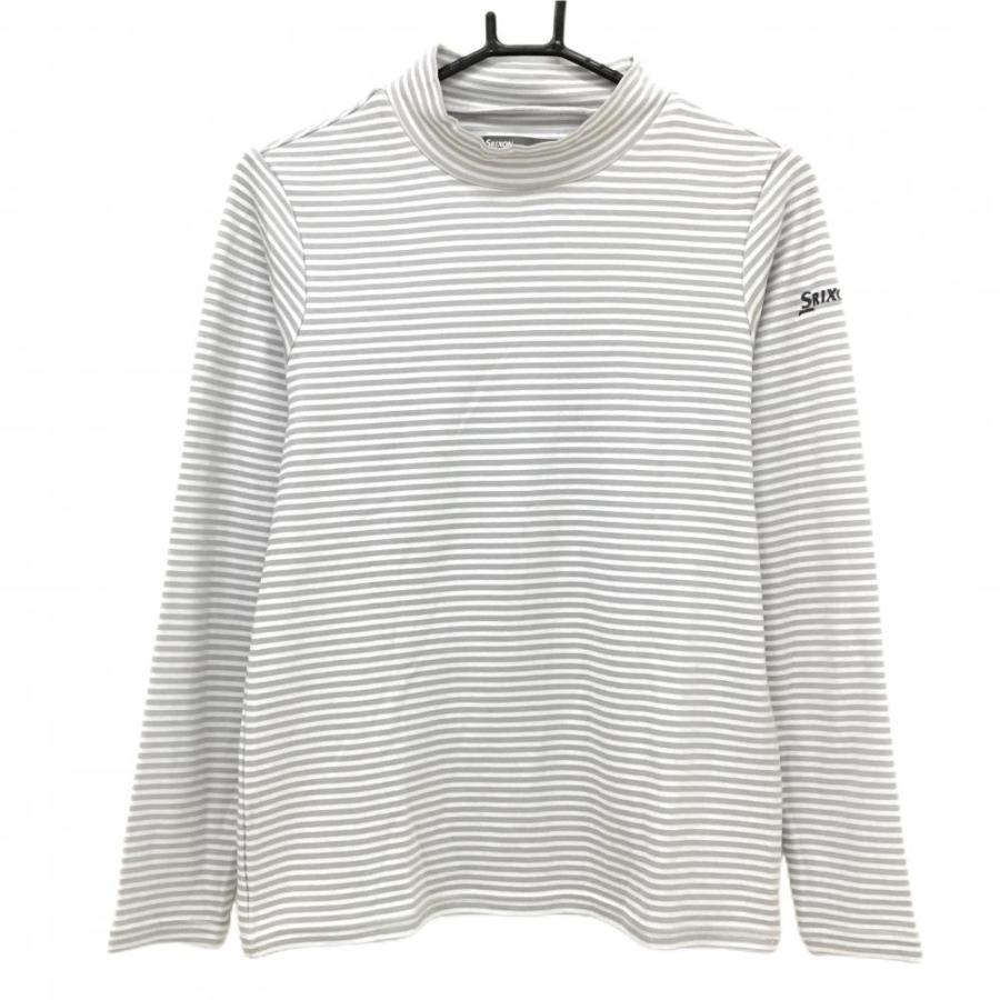 SRIXON 【美品】スリクソンバイデサント 長袖ハイネックシャツ グレー 