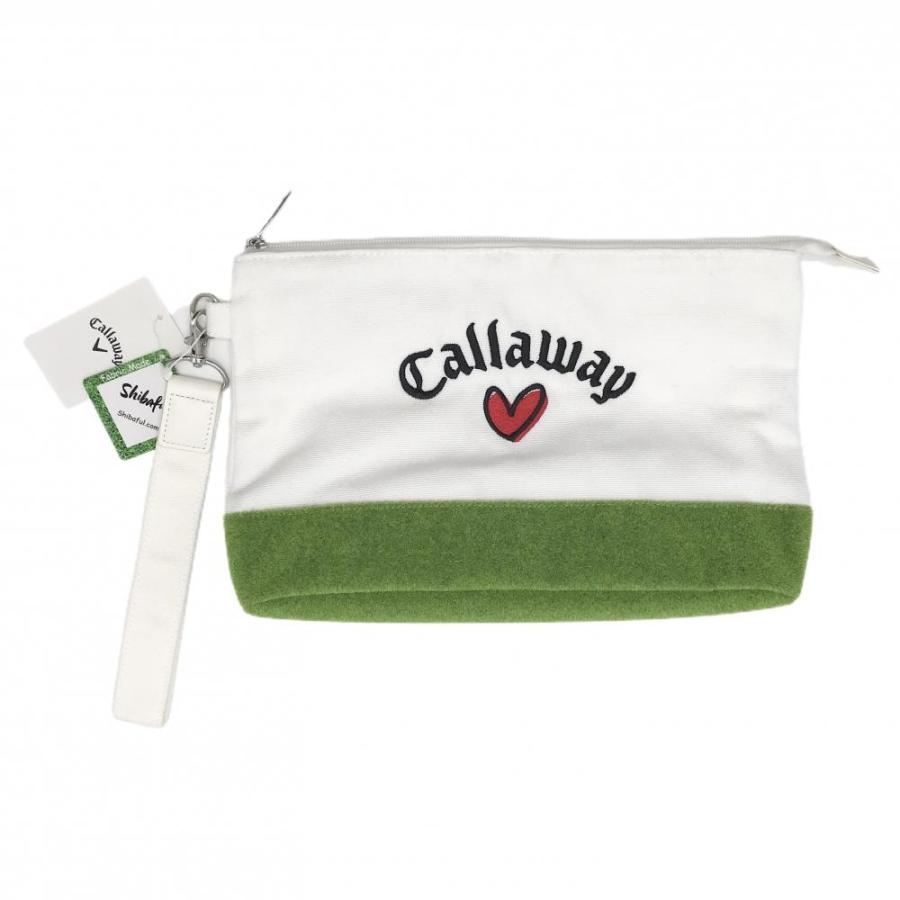Callaway キャロウェイ バッグ ハート小物入れセット Callaway（キャロウェイ） 【新品】キャロウェイ クラッチバッグ 白