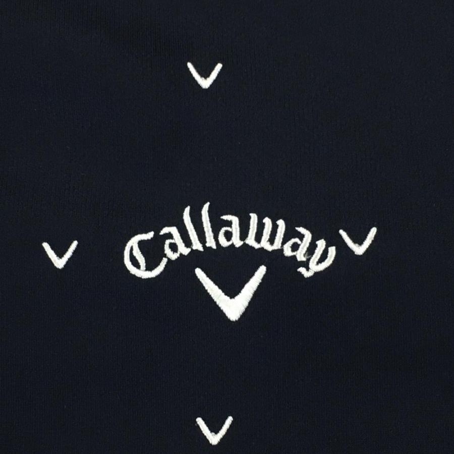 Callaway（キャロウェイ） ジャケットブルゾン ネイビー×白 ロゴ総柄