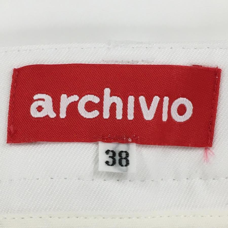 archivio（アルチビオ） 【超美品】アルチビオ スカート 白×オレンジ