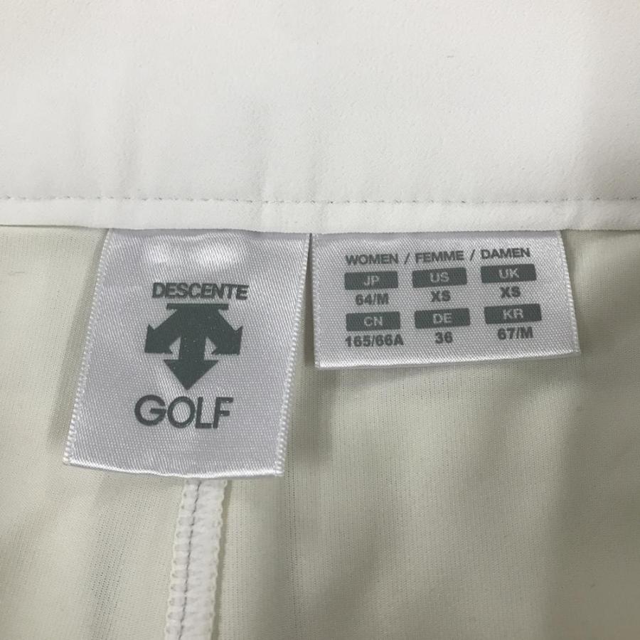 DESCENTE GOLF デサントゴルフ スカート 白 サイド裾プリーツ 内側