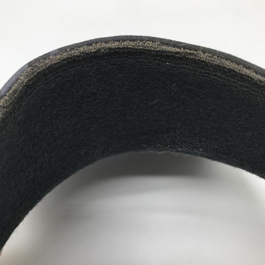 ハチヤーズ サンバイザー 黒×グレー カモフラ 迷彩 内側パイル地 額