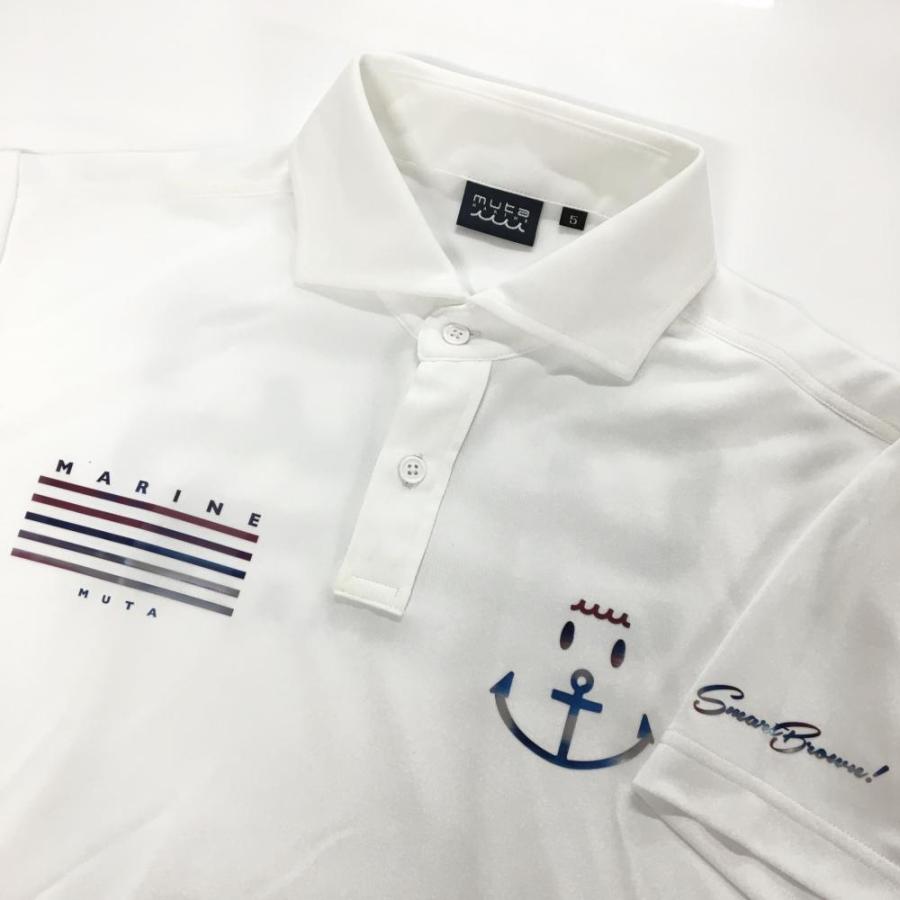 muta MARINE（ムータマリン） 【美品】ムータマリン 半袖ポロシャツ 白