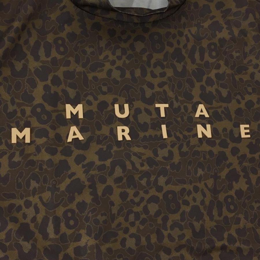 ゴルフ muta MARINE 半袖モックネック メンズ5 総柄 ゴルフウェア ブラウン