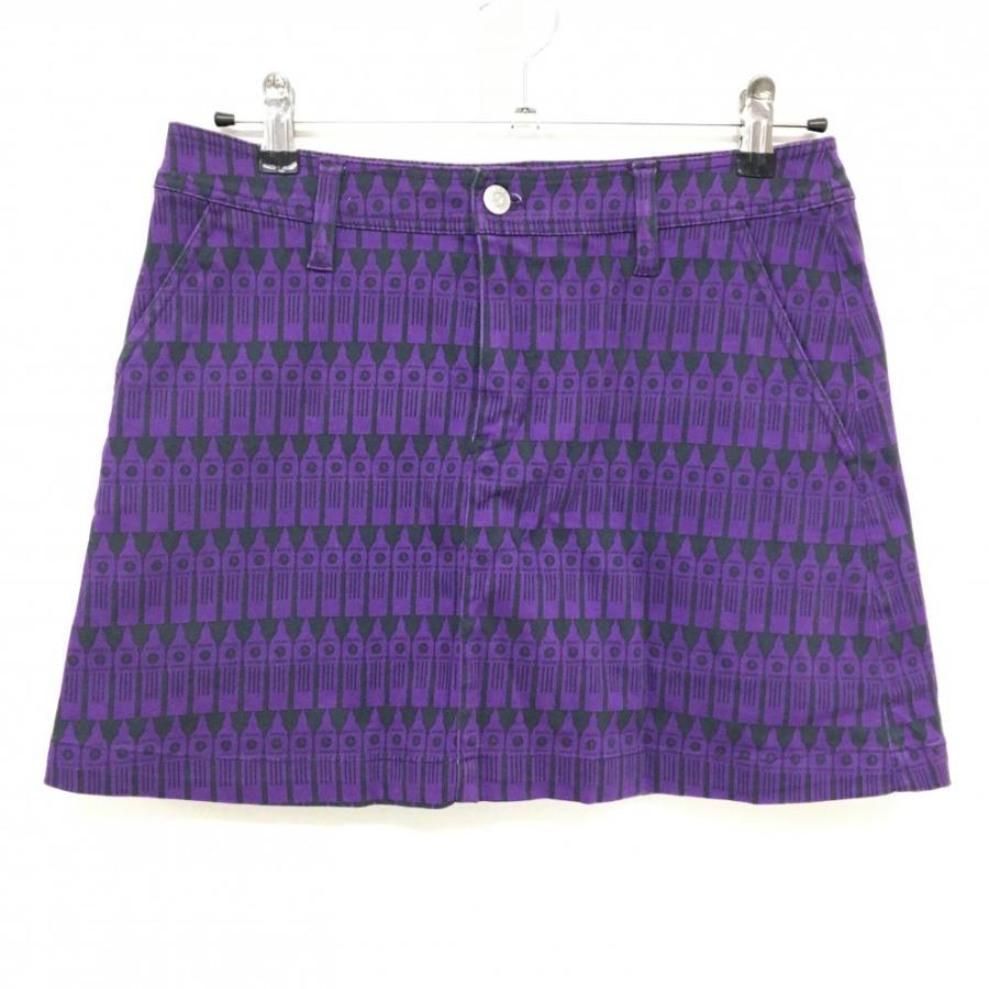 Jack Bunny!!（ジャックバニー） スカート パープル×黒 総柄