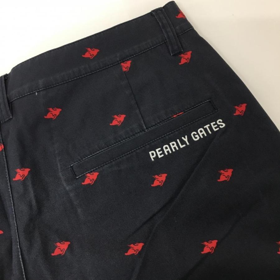 PEARLY GATES（パーリーゲイツ） ハーフパンツ ネイビー×レッド
