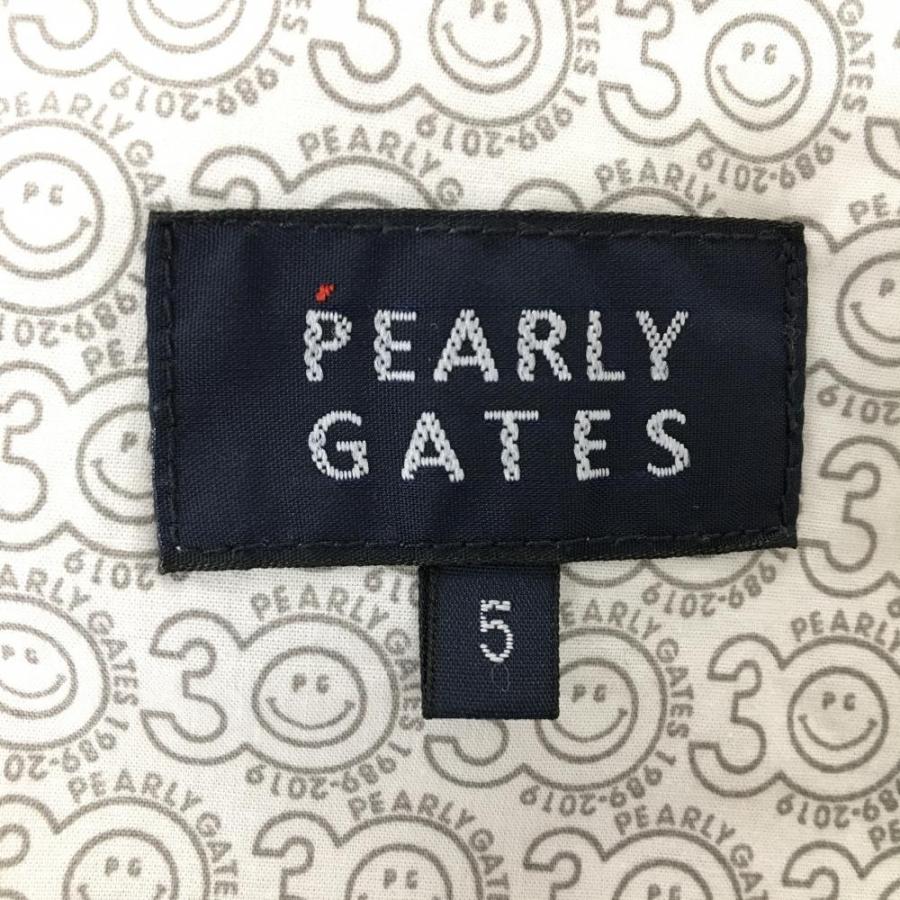 PEARLY GATES（パーリーゲイツ） ハーフパンツ ネイビー×白 ロゴ総柄