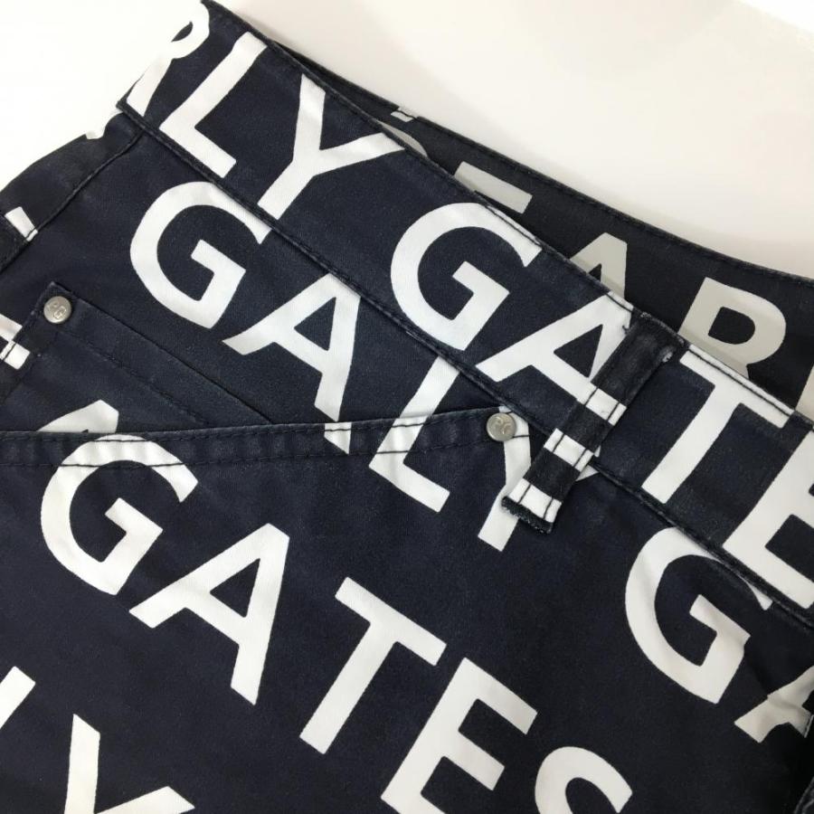 PEARLY GATES（パーリーゲイツ） ハーフパンツ ネイビー×白 ロゴ総柄