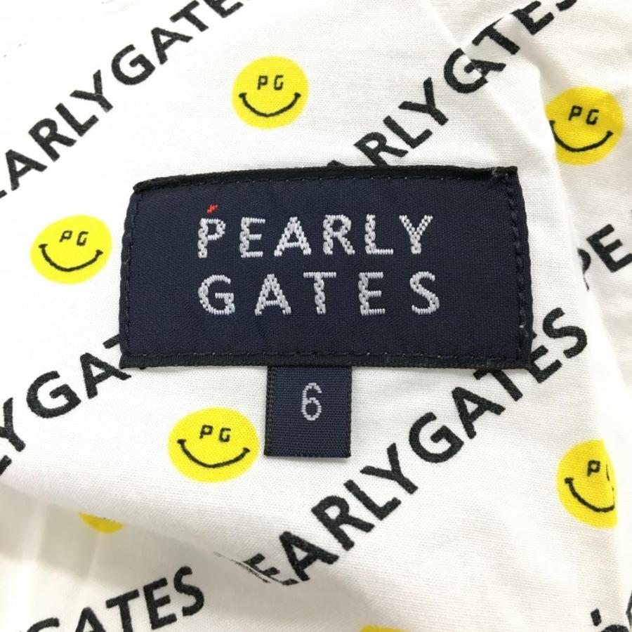 PEARLY GATES（パーリーゲイツ） ハーフパンツ 白×黒 ニコちゃん総柄