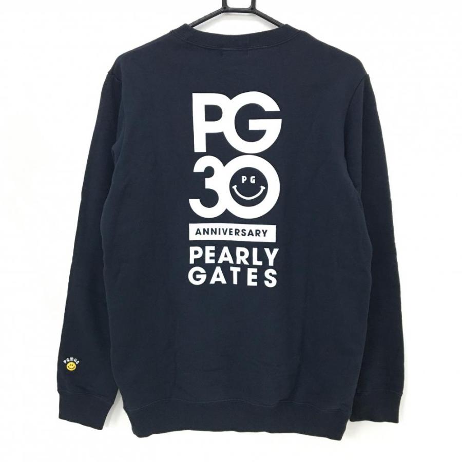 PEARLY GATES（パーリーゲイツ） トレーナー ネイビー×白 30周年