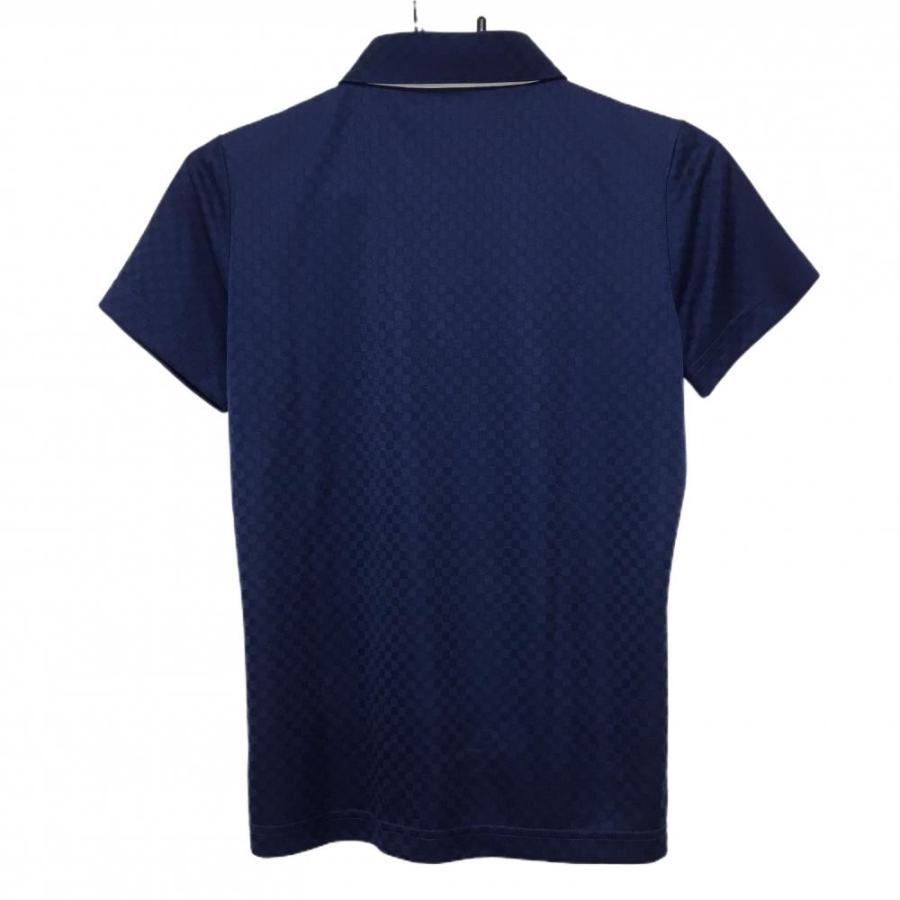 SRIXON 【超美品】スリクソン 半袖ポロシャツ ネイビー ブロック