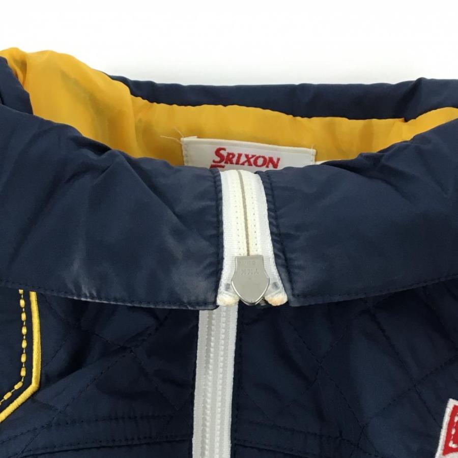 SRIXON スリクソン 2WAY中綿ジャケット ネイビー×白 キルティング 袖