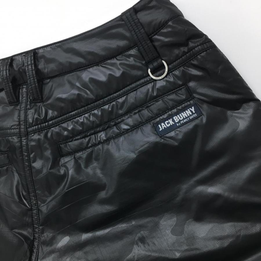 Jack Bunny!!（ジャックバニー） 中綿パンツ 黒 カモフラ地模様 迷彩