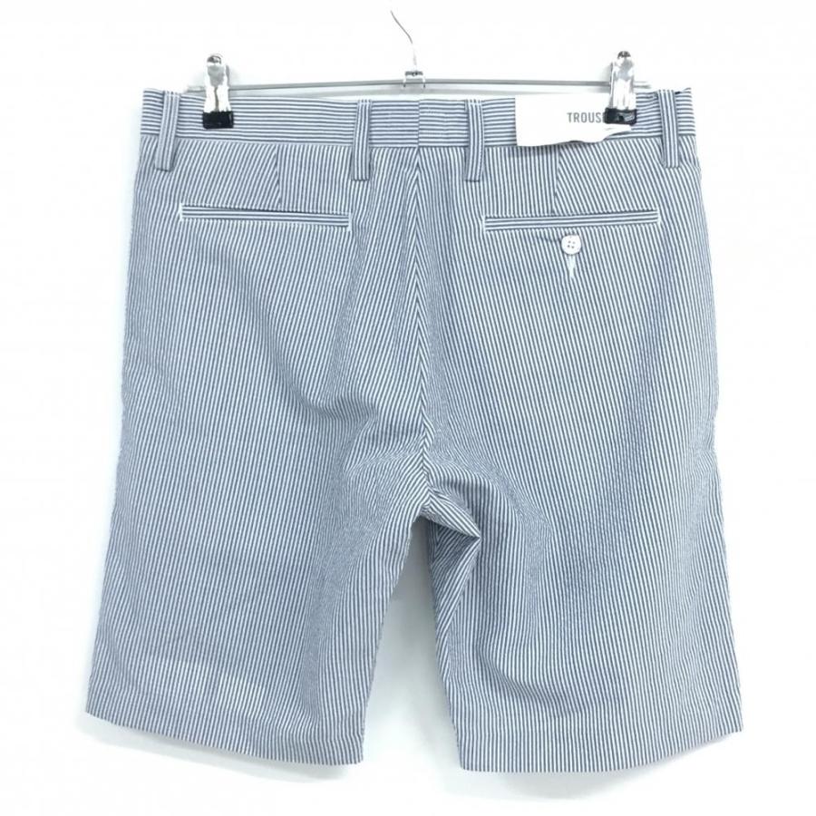 【新品】リディアル ハーフパンツ ネイビー×白 ストライプ メンズ 31 ゴルフウェア lideal 新品】リディアル ハーフパンツ ネイビー×白 ストライプ メンズ 31