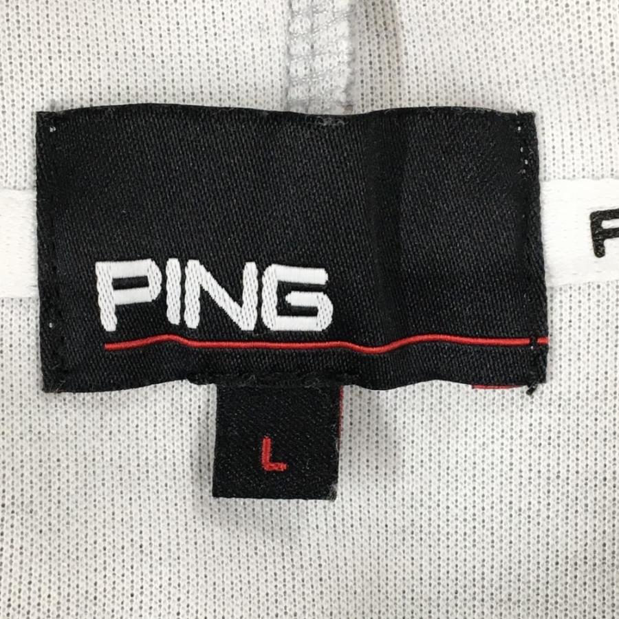 PING（ピン） 【超美品】ピン 半袖パーカー グレー バックプリント