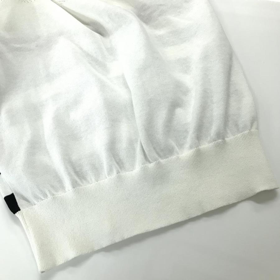 HONMA GOLF（本間ゴルフ） 【美品】ホンマ ニットベスト 白×黒 胸元