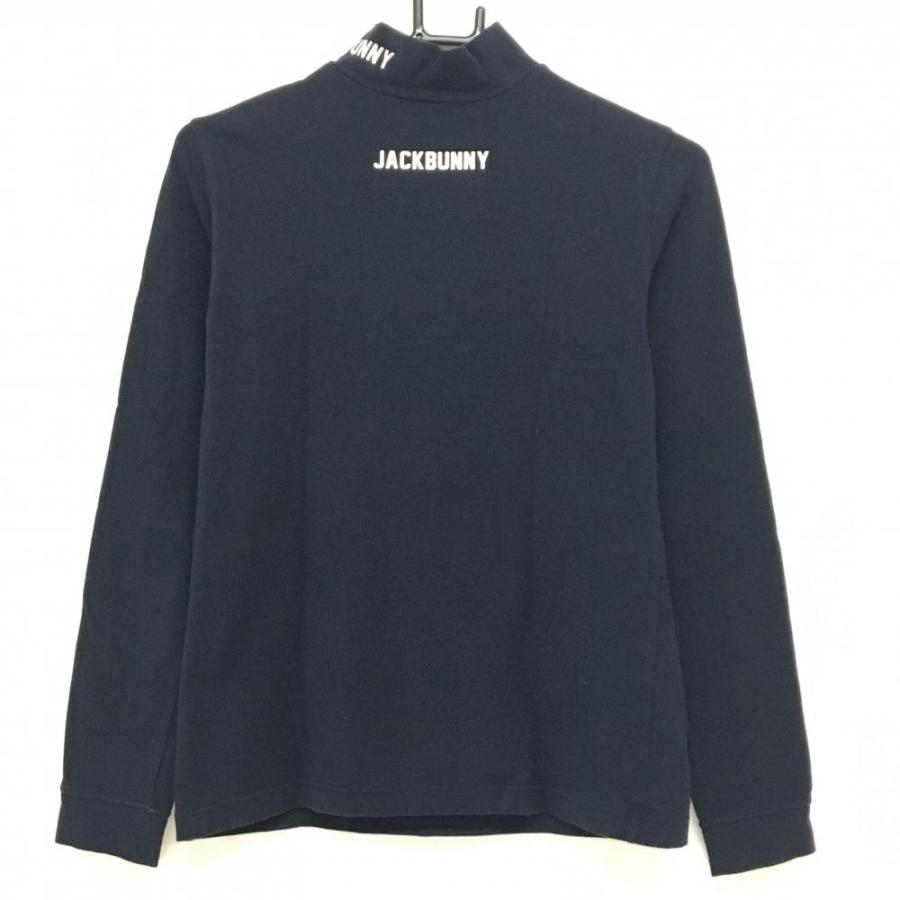 Jack Bunny!!（ジャックバニー） 長袖ハイネックシャツ ネイビー×白