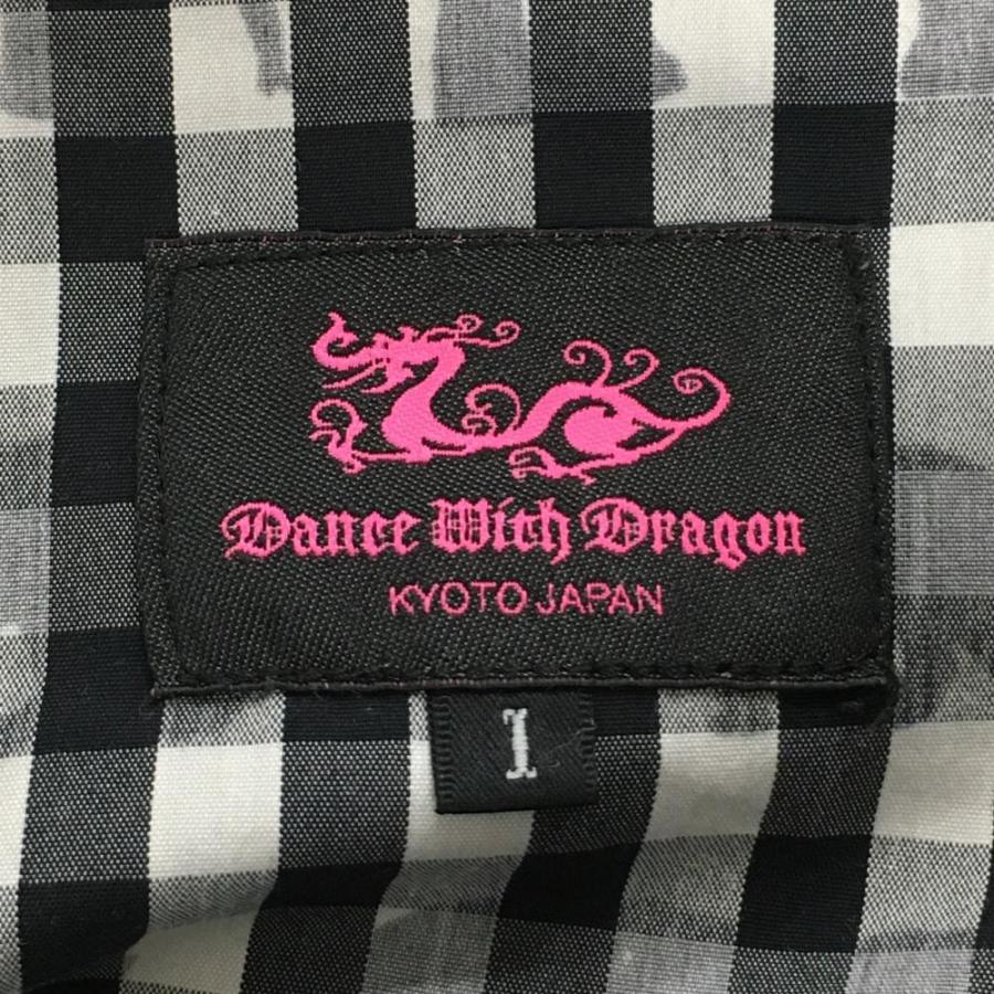 【超美品】ダンスウィズドラゴン キュロットスカート 黒×白 アニマル総柄  レディース 1(S) ゴルフウェア Dance With Dragon Dance With Dragon（ダンスウィズドラゴン） 【超美品】ダンスウィズ
