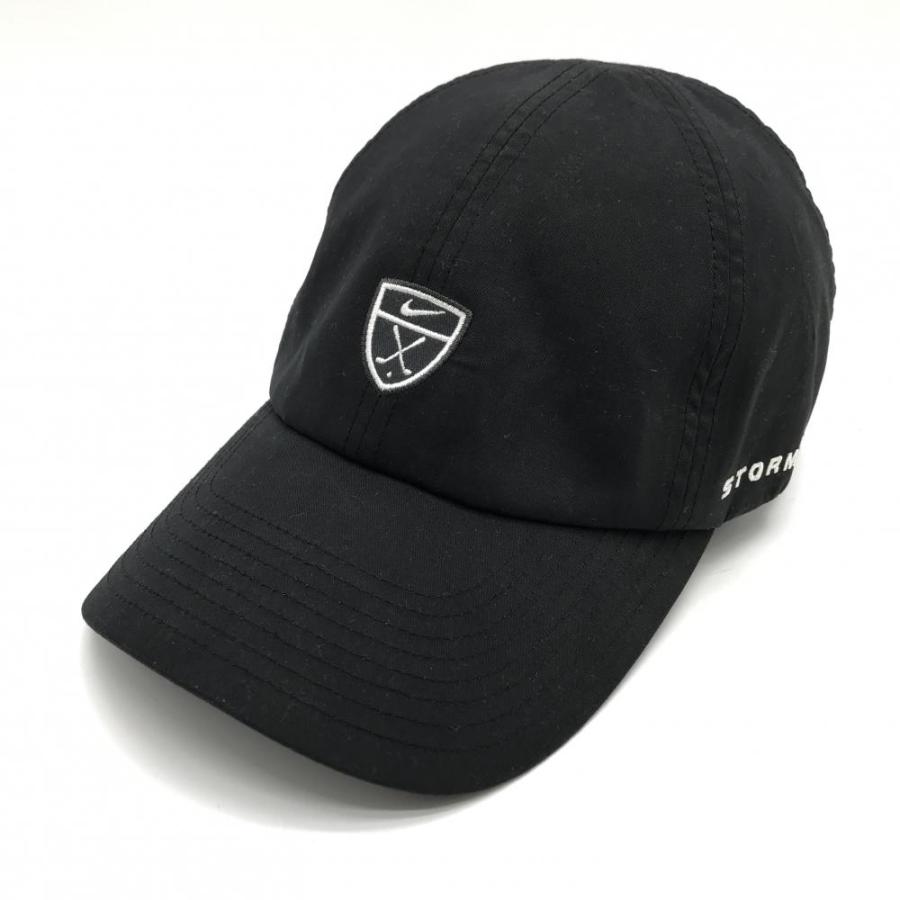 NIKE（ナイキ） 【美品】ナイキ キャップ 黒×白 ロゴワッペン ONE SIZE