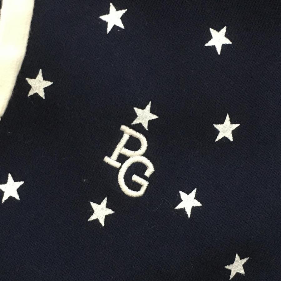 PEARLY GATES（パーリーゲイツ） ジップパーカー ネイビー×レッド 身頃