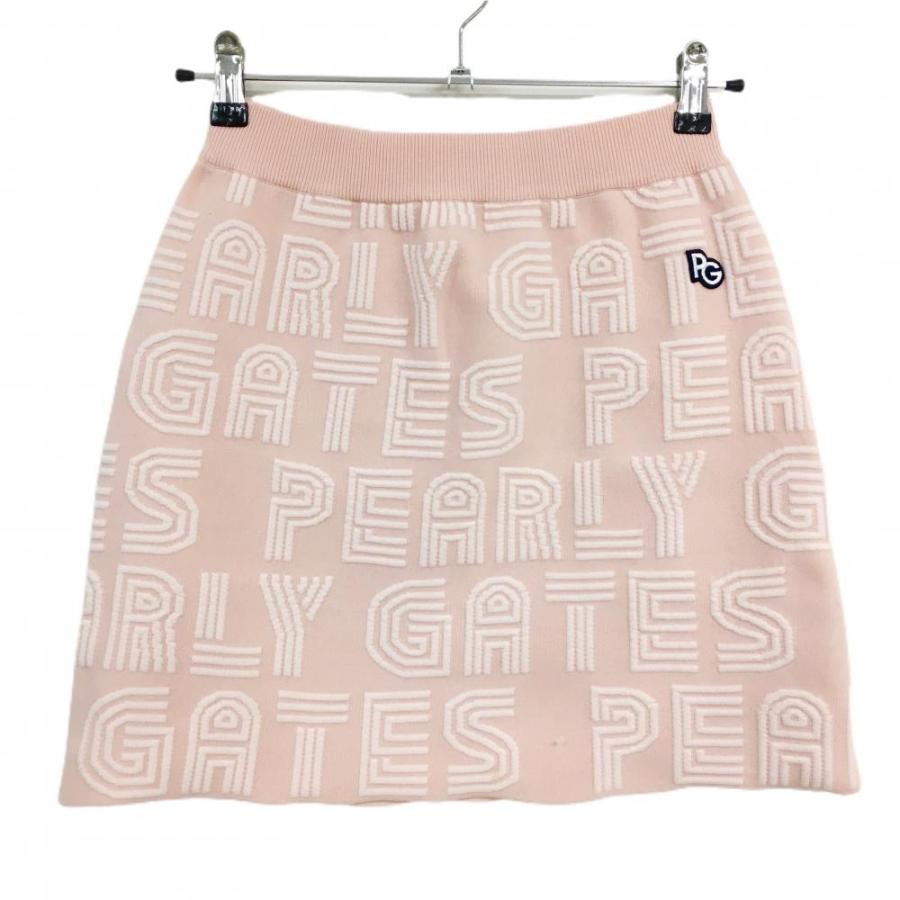 PEARLY GATES（パーリーゲイツ） ニットスカート ピンク 総柄