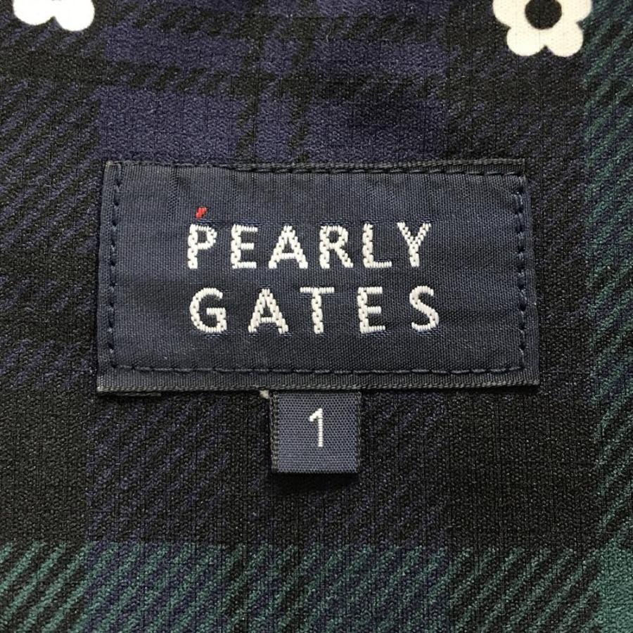PEARLY GATES（パーリーゲイツ） ノースリーブワンピース ネイビー×白
