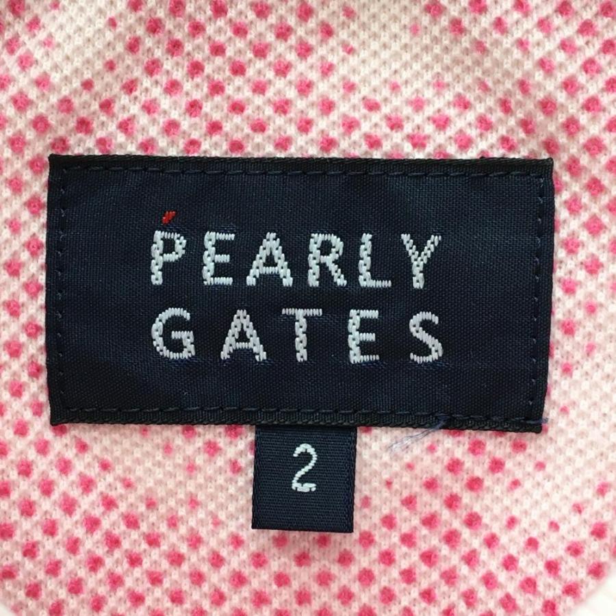 PEARLY GATES（パーリーゲイツ） 半袖ポロシャツ ピンク ロゴ総柄