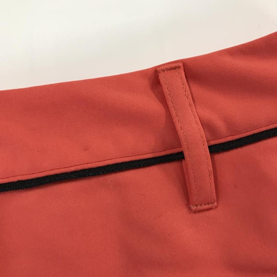 DESCENTE GOLF 【美品】デサントゴルフ スカート レッド×黒 裾プリーツ