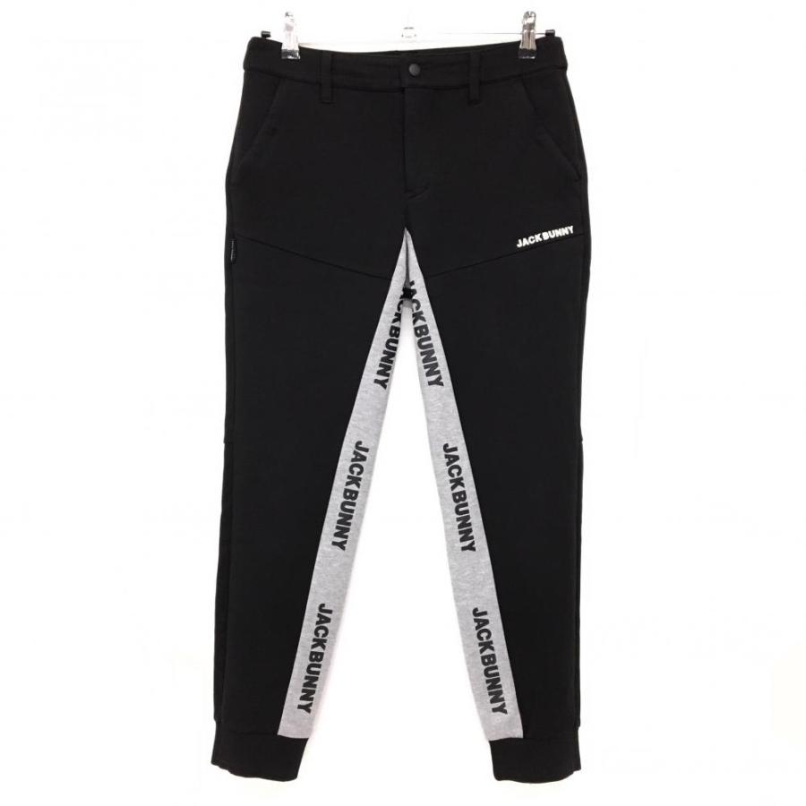 Jack Bunny!!（ジャックバニー） ジョガーパンツ 黒×杢グレー サイド