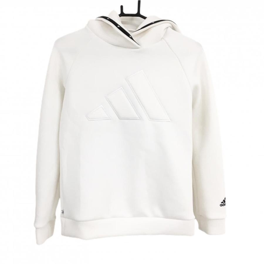 adidas（アディダス） 【美品】アディダス パーカー 白 ダンボール