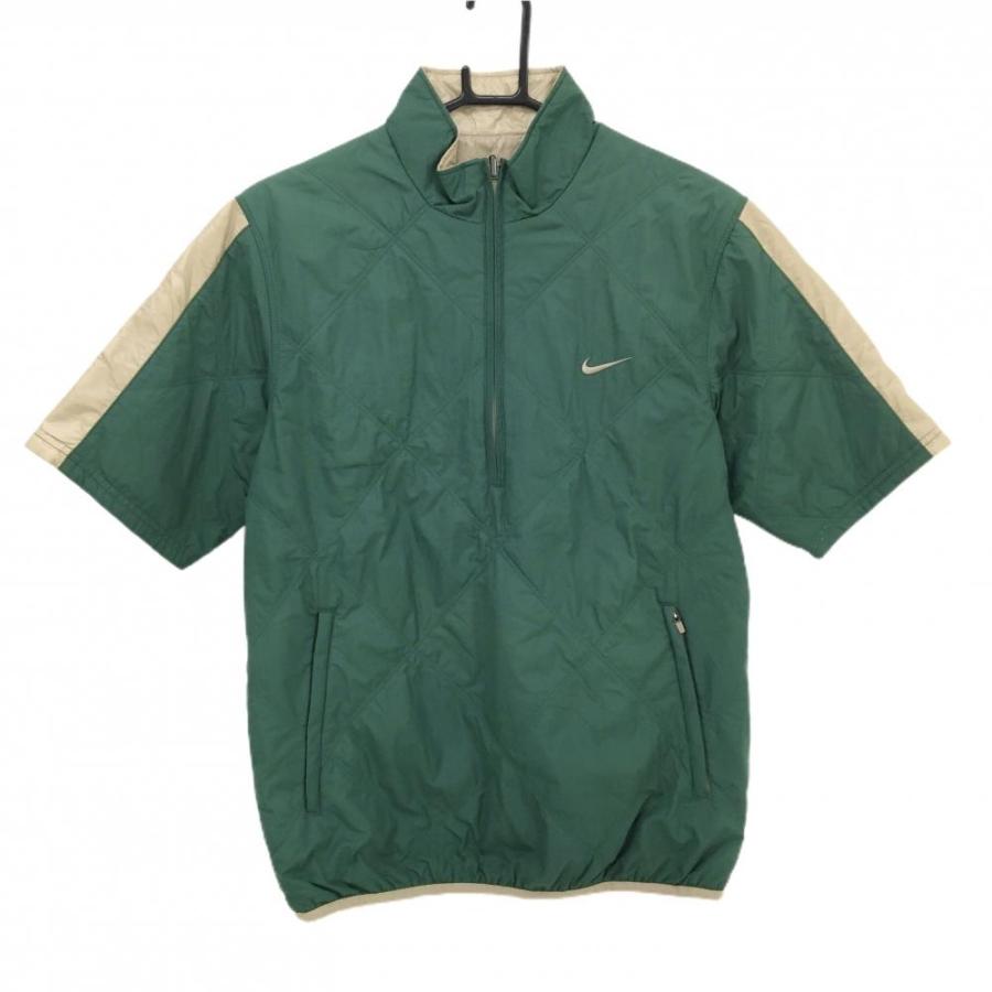 NIKE（ナイキ） ナイキゴルフ 半袖中綿リバーシブルブルゾン グリーン
