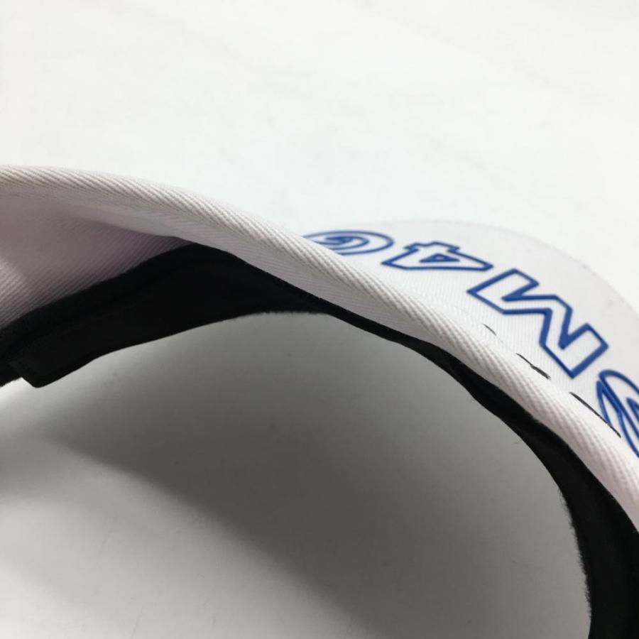 PEARLY GATES（パーリーゲイツ） サンバイザー 白×ブルー つば英字