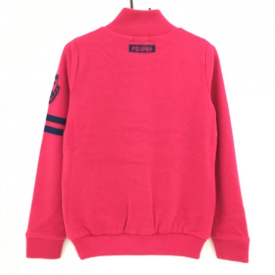 新品】パーリーゲイツ ニットジャケット ピンク×ネイビー 裏地付き
