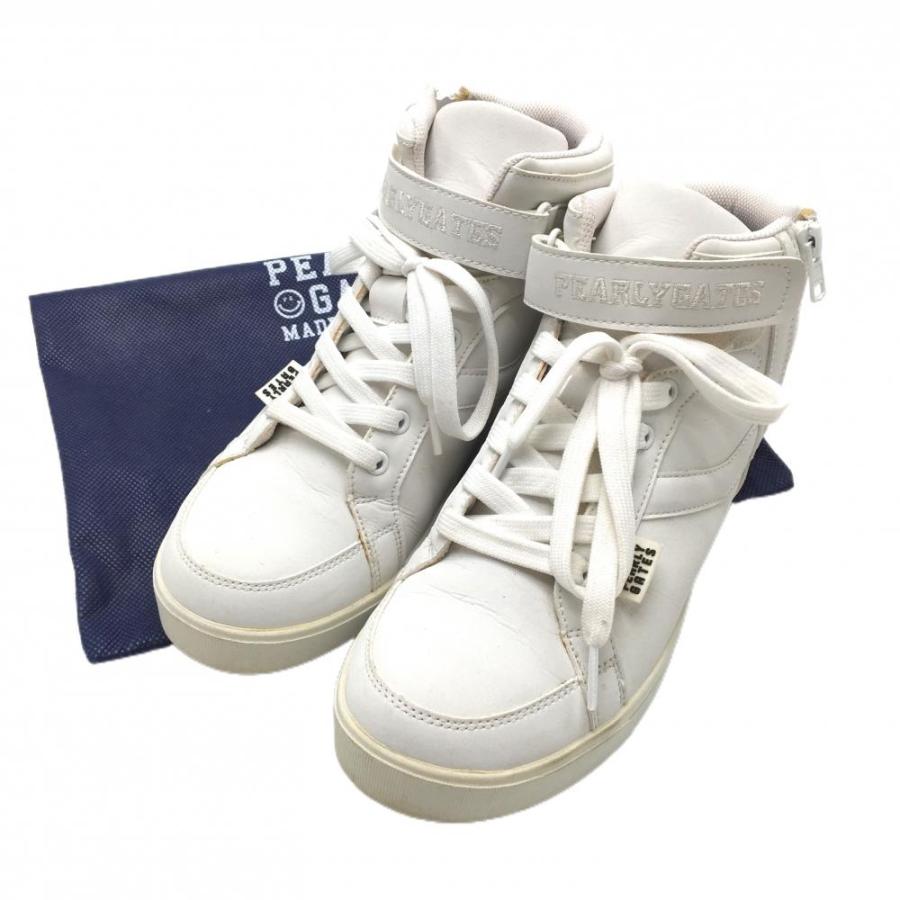 新品 PEARLY GATES ハイカット ゴルフシューズ 白23.5cm PEARLY GATES（パーリーゲイツ） ハイカットゴルフシューズ 白 053