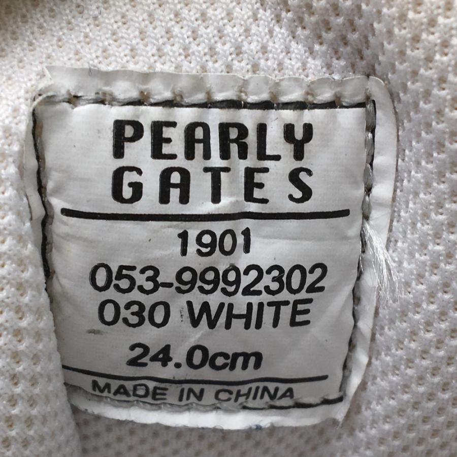 PEARLY GATES（パーリーゲイツ） ハイカットゴルフシューズ 白 053