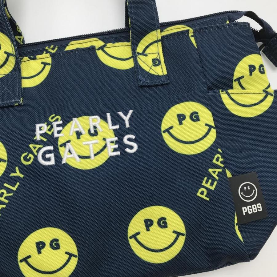 未使用級　パーリーゲイツ　カートバッグ　総柄　ゴルフ　ニコちゃん　PG ネイビー 未使用級 パーリーゲイツ カートバッグ 総柄 ゴルフ ニコちゃん PG