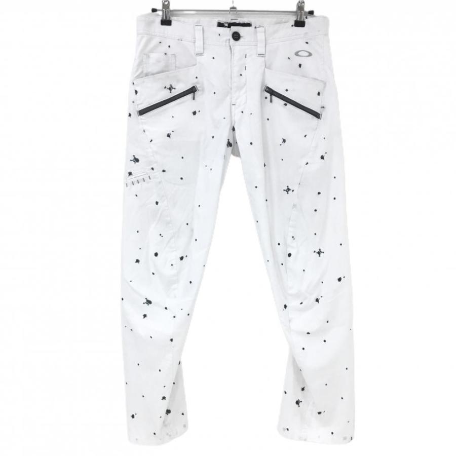 OAKLEY（オークリー） パンツ 白×ネイビー 総柄 ティー装着可 メンズ