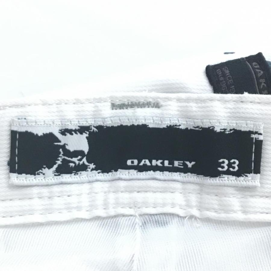 OAKLEY（オークリー） パンツ 白×ネイビー 総柄 ティー装着可 メンズ