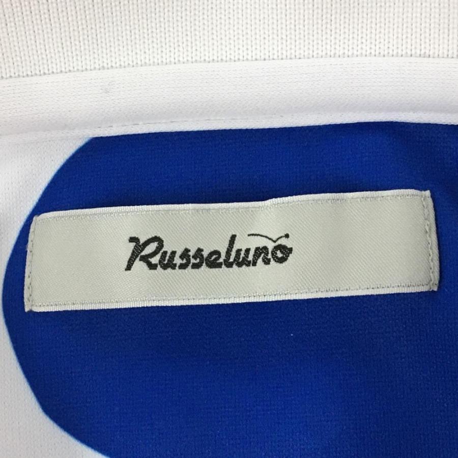 Russeluno（ラッセルノ） 半袖ポロシャツ 白×ピンク 胸ポケット
