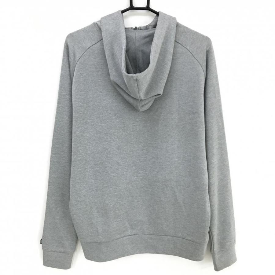 Callaway（キャロウェイ） ジップパーカー 杢グレー×黒 ロゴ刺しゅう