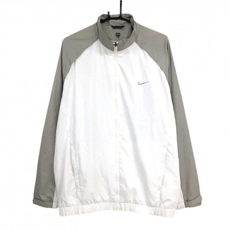 NIKE（ナイキ） ナイキゴルフ ジャケット 白×グレー バイカラー