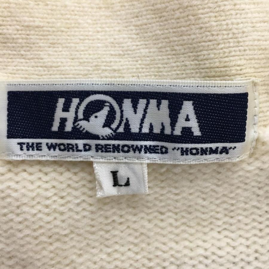 定価約4万★HONMA★ゴルフウェア上下セット ダイヤ柄ニットベスト＆スカート HONMA GOLF（本間ゴルフ） ホンマ ニットベスト アイボリー ロゴ