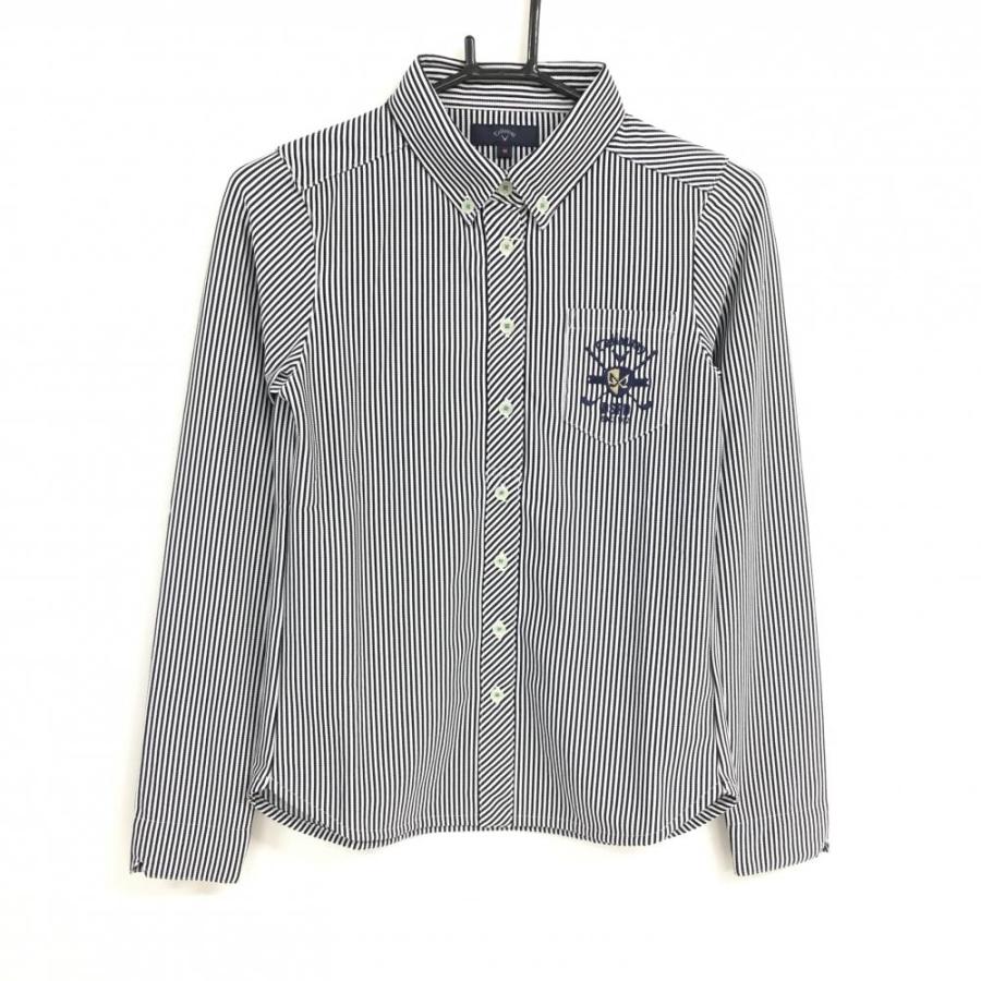 Callaway ☆ポロシャツ☆新品・未使用☆ Callaway（キャロウェイ） 【新品】キャロウェイ 長袖ポロシャツ 黒×白