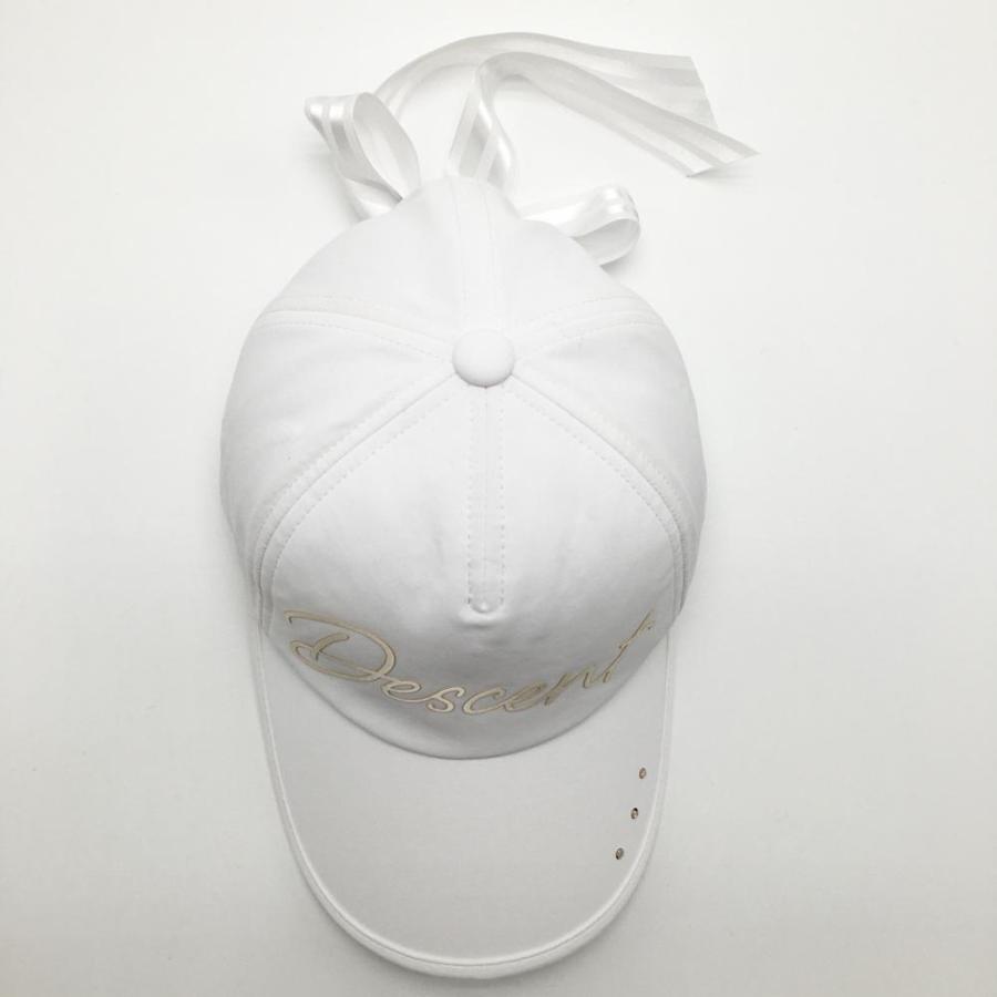 DESCENTE GOLF 【美品】デサントゴルフ LUXE COLLECTION キャップ 白