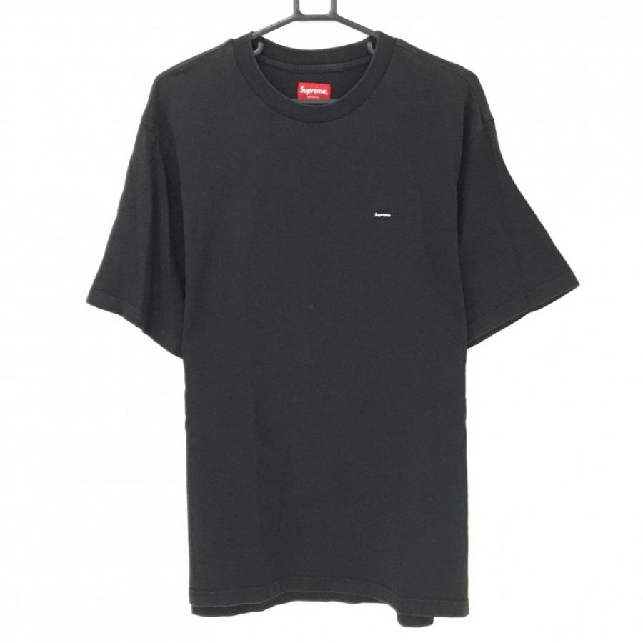 Supreme（シュプリーム） Tシャツ 黒 胸ロゴ コットン100％ M メンズ