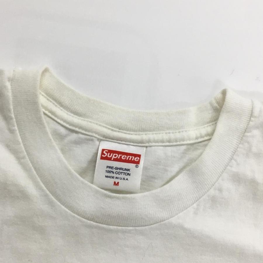 Supreme（シュプリーム） Tシャツ 白×ブルー系×黒 フロントロゴ