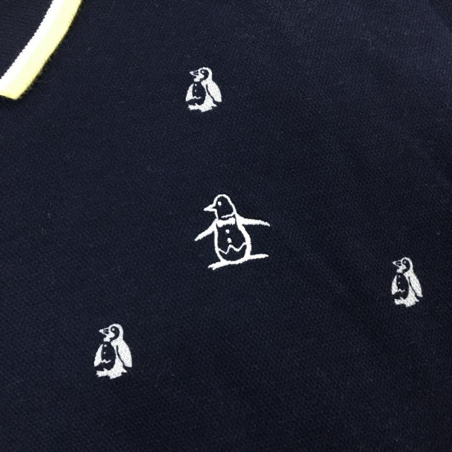 Munsingwear（マンシングウェア） 半袖ポロシャツ ネイビー×白